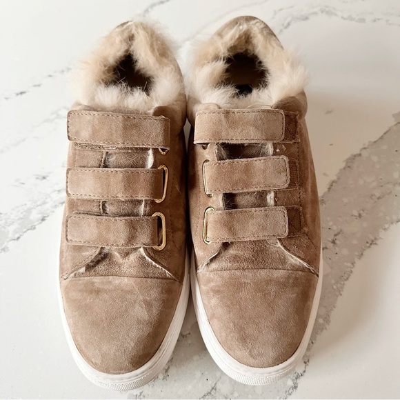 Rachel Zoe Boe Suede/ Fur Sneakers - Picture 10 of 12